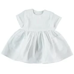 Pequeno ToconKids Pequeno Tocon Baby Dress With Pockets - White