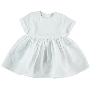 Pequeno ToconKids Pequeno Tocon Baby Dress With Pockets - White