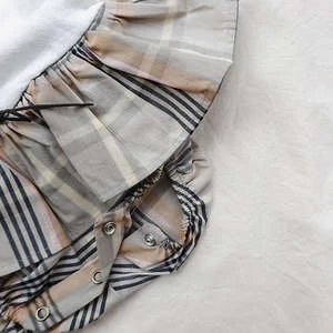 Pequeno ToconKids Pequeno Tocon Baby Knitted Dress With Tutu Tartan Print - Image 3