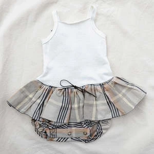 Pequeno ToconKids Pequeno Tocon Baby Knitted Dress With Tutu Tartan Print