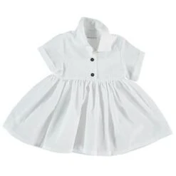 Pequeno ToconBaby Shirt Dress White