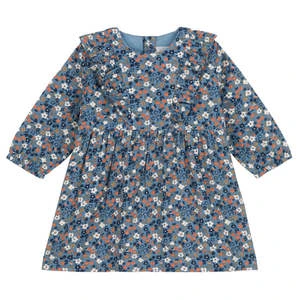 Petit BateauKids Petit Bateau Baby Charmeuse Dress - Rover Blue Floral - Image 4