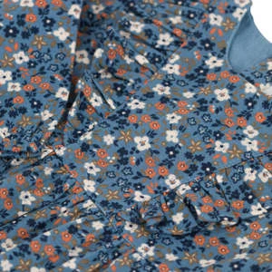 Petit BateauKids Petit Bateau Baby Charmeuse Dress - Rover Blue Floral - Image 6