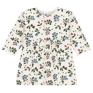 Petit BateauKids Petit Bateau Baby Collier Avalanche Dress - Cream Floral - Image 2