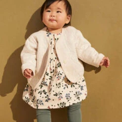 Petit BateauKids Petit Bateau Baby Collier Avalanche Dress - Cream Floral