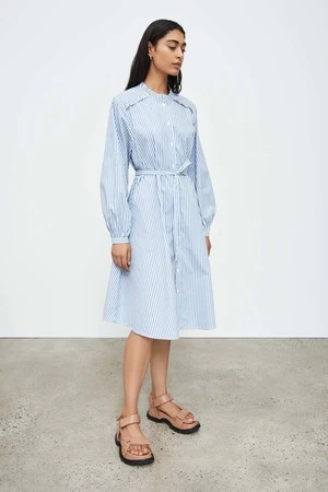 KowtowPoppy Dress - Blue Stripe - Image 3