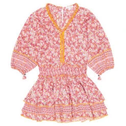 Poupette St BarthKids Poupette St Barth Ariel Mini Dress - Light Pink Paquerette
