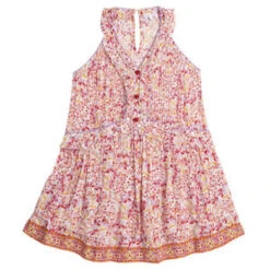Poupette St BarthKids Poupette St Barth Mini Dress - Mae Purple Jonquille