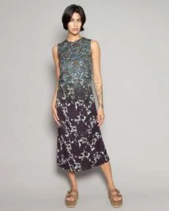 Rachel ComeyTousey Dress - Floral Twill Turquoise