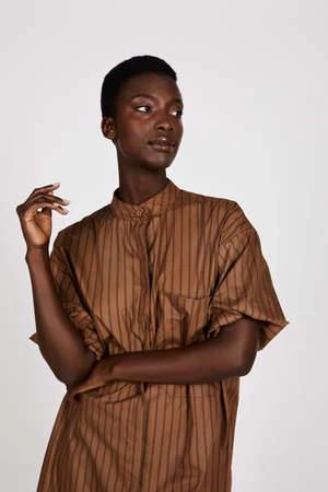 Intentionally BlankRida Dress - Coffee - Image 2