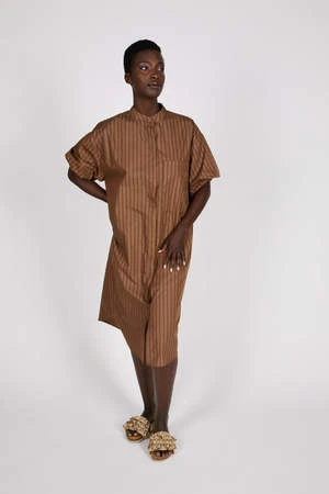 Intentionally BlankRida Dress - Coffee - Image 5