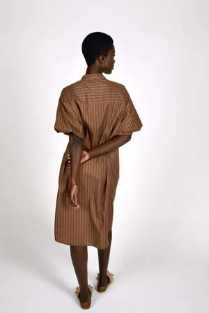 Intentionally BlankRida Dress - Coffee - Image 4