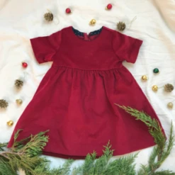 Devon's DrawerKids Devon's Drawer Corduroy Dress - Red