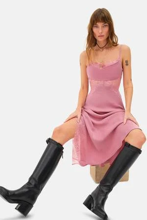 For Love & LemonsRuby Midi Dress - Mauve/Pink - Image 3