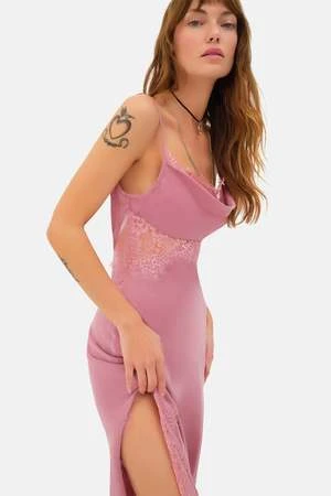 For Love & LemonsRuby Midi Dress - Mauve/Pink - Image 2