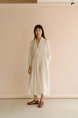 Runaway BicycleRUNAWAY BICYCLE SASHA DRESS- NATURAL WHITE - Image 4