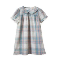 Beet WorldSelah Dress -Arctic-blue Seersucker