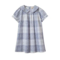 Beet WorldKids Beet World Selah Dress - Blue-slub Check