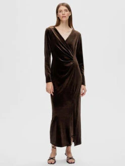 SelectedFemme Tara Dress - Copper Brown