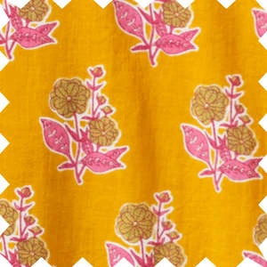 Beet WorldKids Beet World Smocked Long Sleeve Dress - Mustard/Pink - Image 6