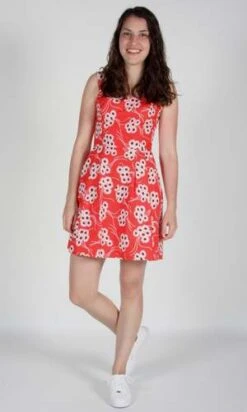 Birds Of North AmericaStarfrontlet Dress - Red Daisies