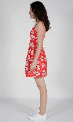 Birds Of North AmericaStarfrontlet Dress - Red Daisies - Image 3