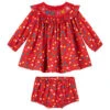 STELLA MCCARTNEYKids STELLA MCCARTNEY Baby Red With Party Hearts Print Dress - Red