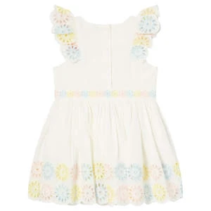 STELLA MCCARTNEYKids Stella McCartney Dress - White/Embroidered Flowers - Image 2