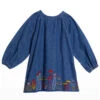 STELLA MCCARTNEYKids Stella McCartney Child Denim Dress With Mushrooms Embroidery - Blue