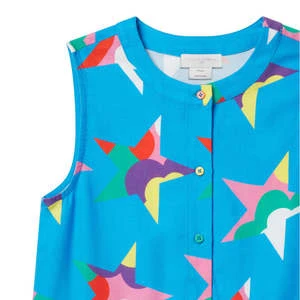 STELLA MCCARTNEYKids Stella McCartney Child Dress - Blue With Pop Stars Print - Image 3