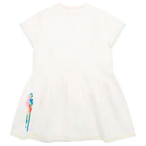 STELLA MCCARTNEYKids STELLA MCCARTNEY Child Dress - White With Parrots Embroidery - Image 2