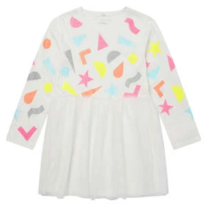 STELLA MCCARTNEYKids Stella McCartney Glitter Stickers Child Dress - White