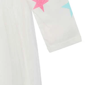STELLA MCCARTNEYKids Stella McCartney Glitter Stickers Child Dress - White - Image 4