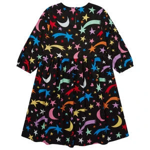 STELLA MCCARTNEYKids Stella McCartney Shooting Stars Dress With Frills - Black - Image 2