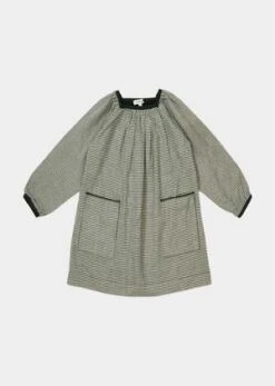 CaramelKidsCaramel TURTON DRESS - GREEN MICRO CHECK