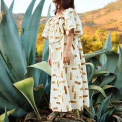 TambereKids Tambere Child Vide Dress - Mocha Brown