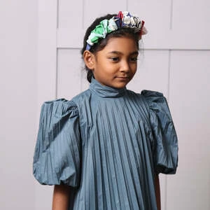 TiA CiBANiKids Tia Cibani Child Harriet Pleated Frock Dress - River - Image 8