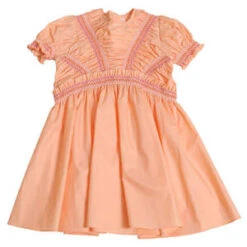 TiA CiBANiKids Tia Cibani Pia Sunray Smocked Dress - Sedona Pink