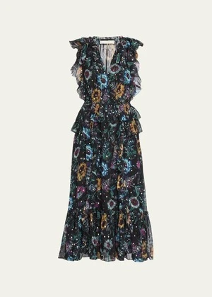 Ulla JohnsonAdrienne Dress - Black Iris