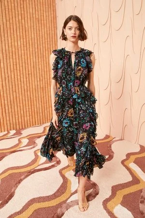 Ulla JohnsonAdrienne Dress - Black Iris - Image 2