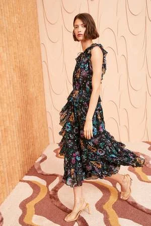 Ulla JohnsonAdrienne Dress - Black Iris - Image 5