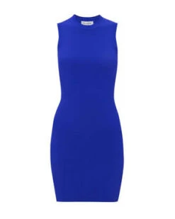 Victoria BeckhamBody Mini Dress - Cobalt