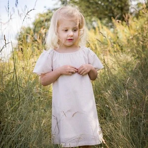 Beet WorldKids Beet World Verbena Dress - Oatmeal Stripe - Image 3