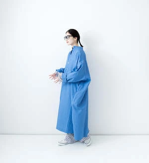 VeritecoeurLong Shirt Dress - Royal Blue