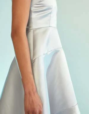 CYNTHIA ROWLEYVioletta Dress - Silver - Image 7