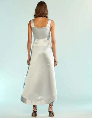 CYNTHIA ROWLEYVioletta Dress - Silver - Image 8