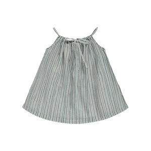 CaramelKids Caramel Windermere Baby Dress - Striped Blue - Image 2