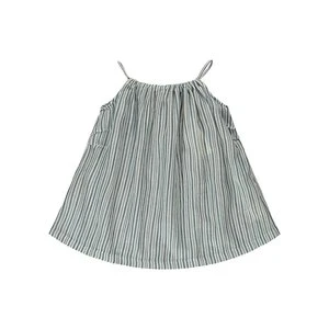 CaramelKids Caramel Windermere Baby Dress - Striped Blue